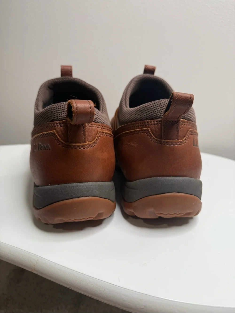 L.L. Bean Brown and Dark Gray Waterproof Slip-On Storm Chaser Boots